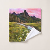 Spring Landscape - Flowering (Gant de toilette)