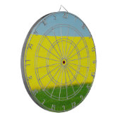 Spring Landscape Meadow Dartbord (Voorkant Links)