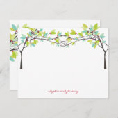 Spring Leaves Knoted Love Trets Hartelijk dank Bedankkaart (Voorkant / Achterkant)