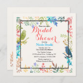 Spring Lijst Invitation Kaart (Voorkant / Achterkant)