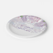 Spring Lilacs Floral Waterverf Elegant Papieren Bordje (Gekanteld)