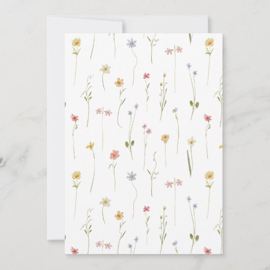 Spring Love bevindt zich in Bloom Wildflower Vrijg Kaart (Achterkant)