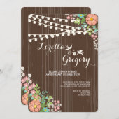 Spring Love Invitation Kaart (Voorkant / Achterkant)