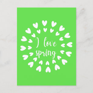 Spring Love, Little Hearts Briefkaart