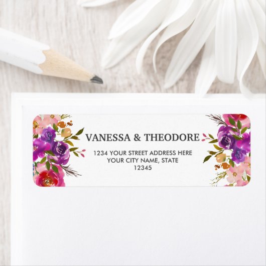 Spring Lush | Bloemen en loof Etiket (Insitu)