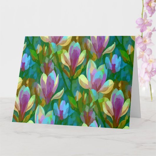Spring Magnolia Kaart (Orchidee)