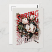 Spring Magnolias Briefkaart (Voorkant / Achterkant)
