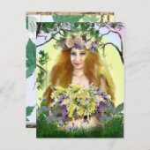 Spring Maiden Briefkaart (Voorkant / Achterkant)