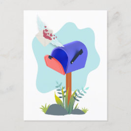Spring Mailbox Airmail Briefkaart
