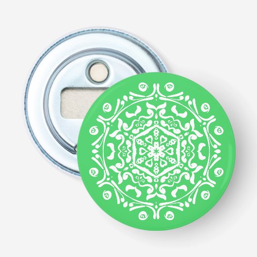 Spring Mandala Button Flesopener (Voorkant)