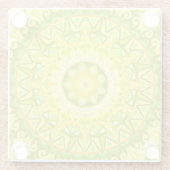 Spring Mandala Glazen Onderzetter (Achterkant)