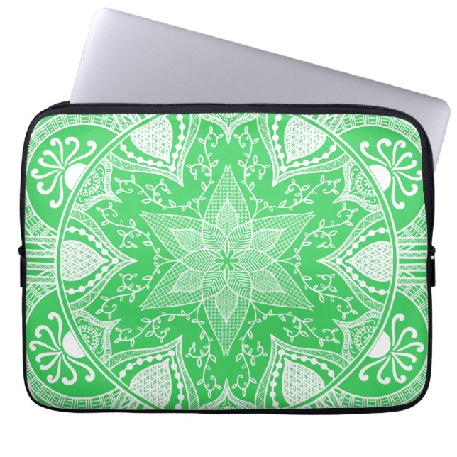 Spring Mandala Laptop Sleeve (Voorkant)