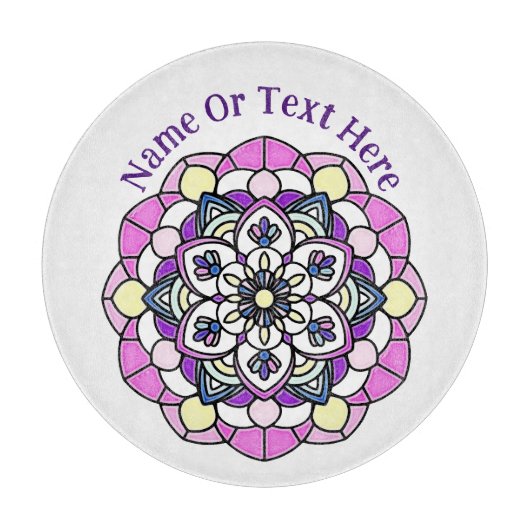 Spring Mandala snijplank (Voorkant)