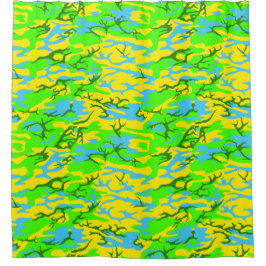 Spring Meadow Camo Douchegordijn