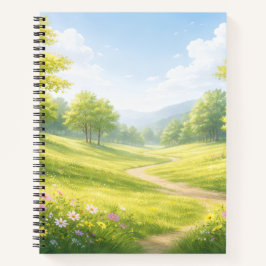 Spring Meadow Nature Spiral Notebook Notitieboek