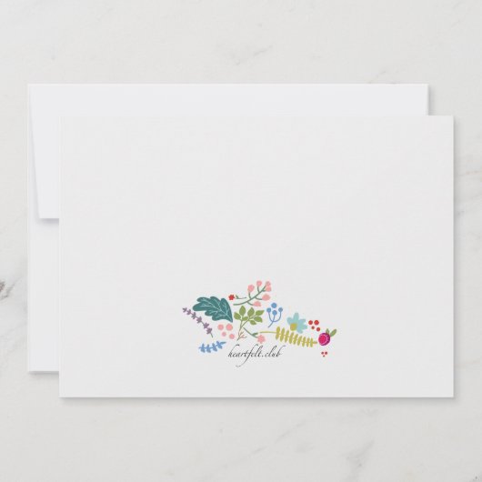 Spring Medley Uitnodiging (Achterkant)