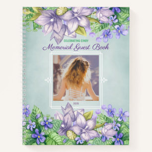 Spring Memorial Service Livre d'invités Lilac Phot