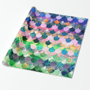 Spring Mermaidscales Mermaid Fishscales Scales Cadeaupapier
