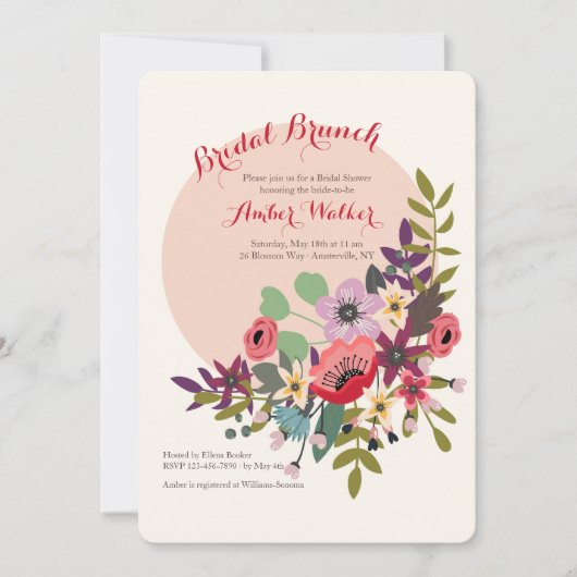 Spring Moon Invitation Kaart (Voorkant)