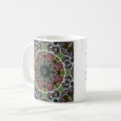 Spring Moss Mandala Mok met Citaat (Voorkant links)