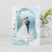 Spring Mountains Weddenschap Hartelijk dank Save The Date (Staand voorkant)