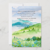 Spring Mounts Mariage Merci Carte photo (Dos)