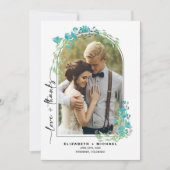 Spring Mounts Mariage Merci Carte photo (Devant)