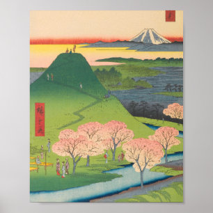 Spring Mt Fuji  Ukiyo-e Japanse kunst Poster