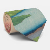 Spring Mt Fuji Ukiyo-e Japanse kunst Stropdas (Opgerold)