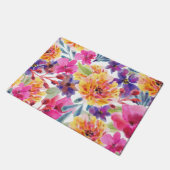 Spring Multicolor waterverf florale bloem Deurmat (Schuin)