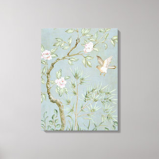 Spring-mural-ii-blue-julia-purinton Canvas Afdruk