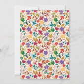 Spring Mustard Paarse Meadow repetitie diner Kaart (Achterkant)