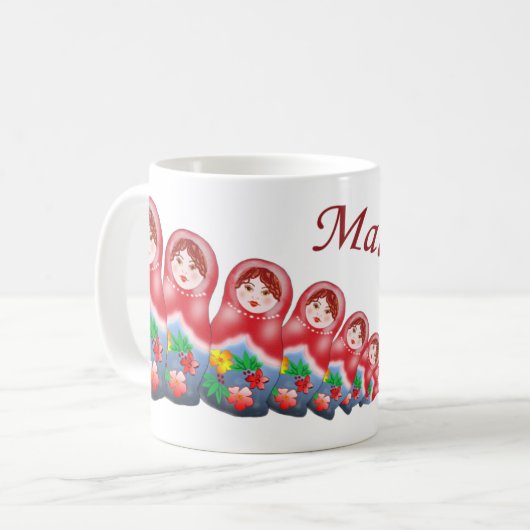 Spring Nesting Dolls Koffiemok (Voorkant links)