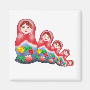 Spring Nesting Dolls Magneet