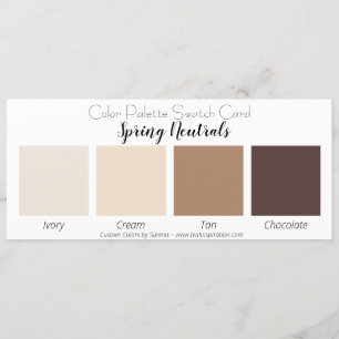 Spring Neutrals Kleurenpalet Montagekaart Kaart