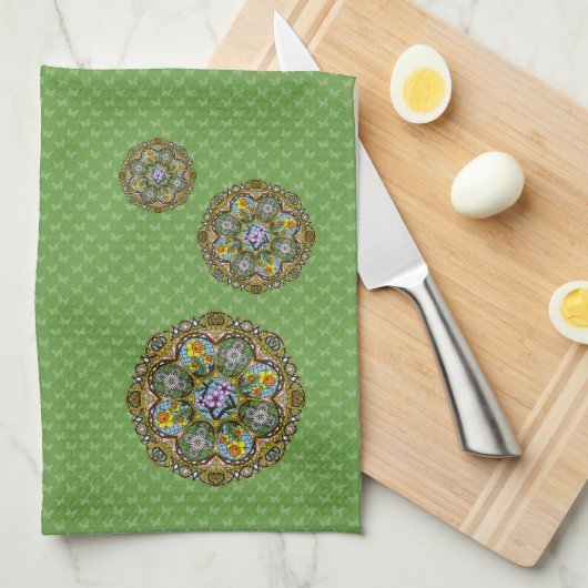 Spring Nouveau handdoek (Quarter Fold)