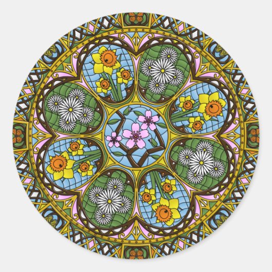 Spring Nouveau Sticker (Voorkant)