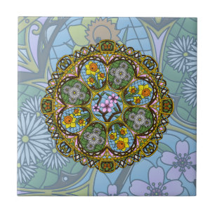Spring Nouveau Tile Tegeltje