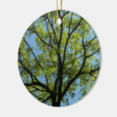 Spring Oak Tree Vibrant Natuur Keramisch Ornament (Links)