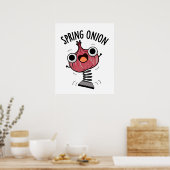 Spring Onion Funny Veggie Pun Poster (Keuken)