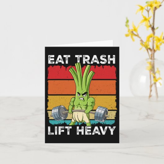 Spring Onion Gym Gewichtstraining Eet Trash Lift H Kaart (Gele Bloem)