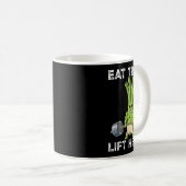 Spring Onion Gym Gewichtstraining Eet Trash Lift H Koffiemok (Voorkant rechts)