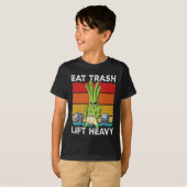 Spring Onion Gym Gewichtstraining Eet Trash Lift H T-shirt (Voorkant volledig)
