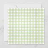 Spring op het Frog Baby shower Square Kaart (Achterkant)