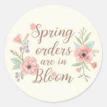 Spring Orders in Bloom