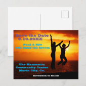 Spring over de bezemsteel briefkaart (Voorkant / Achterkant)