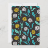 Spring Paardebloem Bloemen en Bladeren Design Feestdagenkaart (Voorkant)