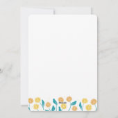 Spring Paardebloem Bloemen en Bladeren Design Feestdagenkaart (Achterkant)