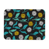 Spring Paardebloem Bloemen en Bladeren Design Magneet (Horizontaal)