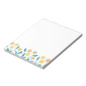 Spring Paardebloem Bloemen en Bladeren Design Notitieblok (Gedraaid)